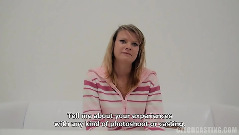 Blonde babe rides her boyfriend huge cock