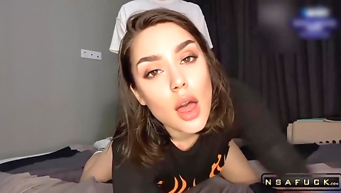 Cute girl fucked and sucks