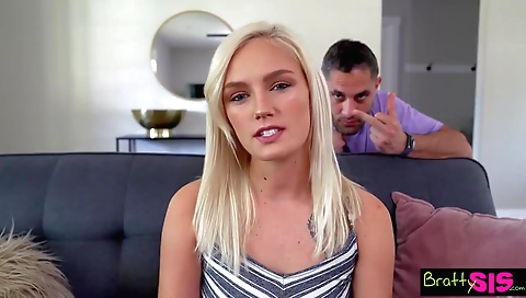 Hot jas depravs embrac with a sexy blonde