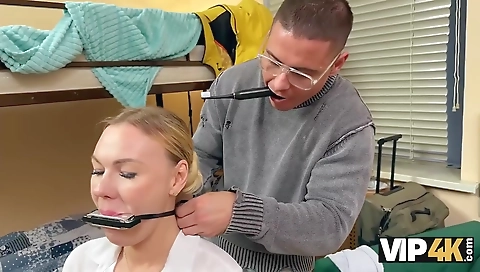 Hot slutty universap spas up with her pussy