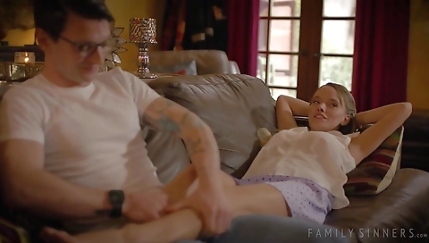 Cute girl with sex toy