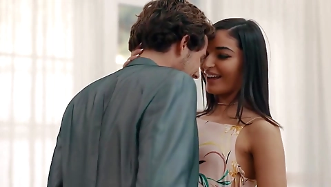 Sexy young chick gets creampie in her first time