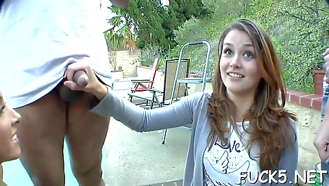 Sexy blonde's best friend is in whippedass video